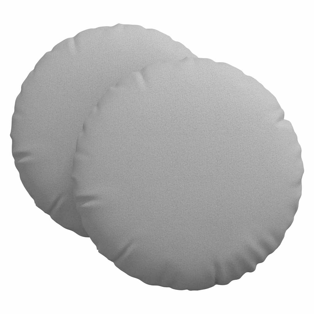 Sitzkissen 2 pcs Wolkengrau Ø80 x 29 cm Stoff