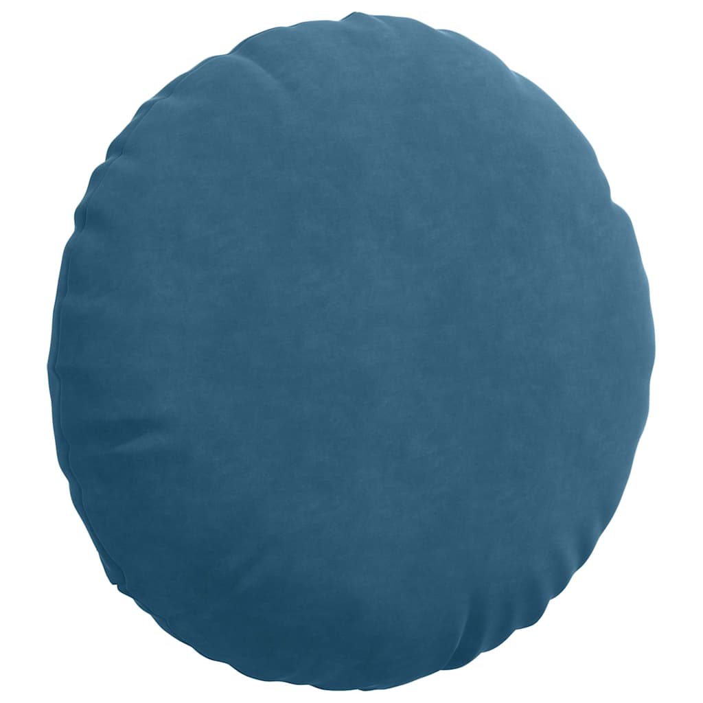 Sitzkissen 2 pcs Blau Ø 80 x 29 cm Samt