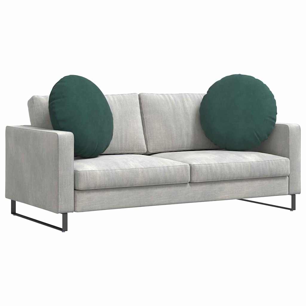 Sitzkissen 2 pcs Dunkelgrün Ø 80 x 29 cm Samt