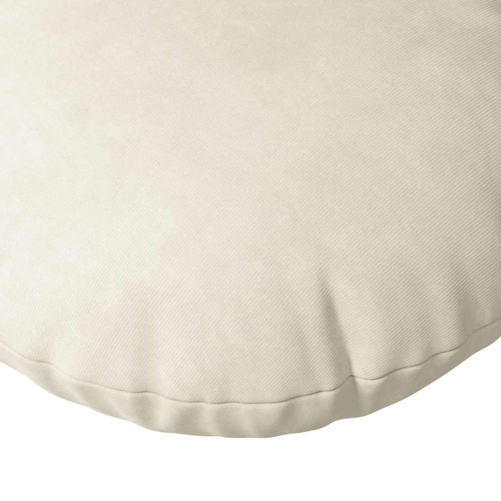 Sitzkissen 2 pcs Creme Ø 80 x 29 cm Samt