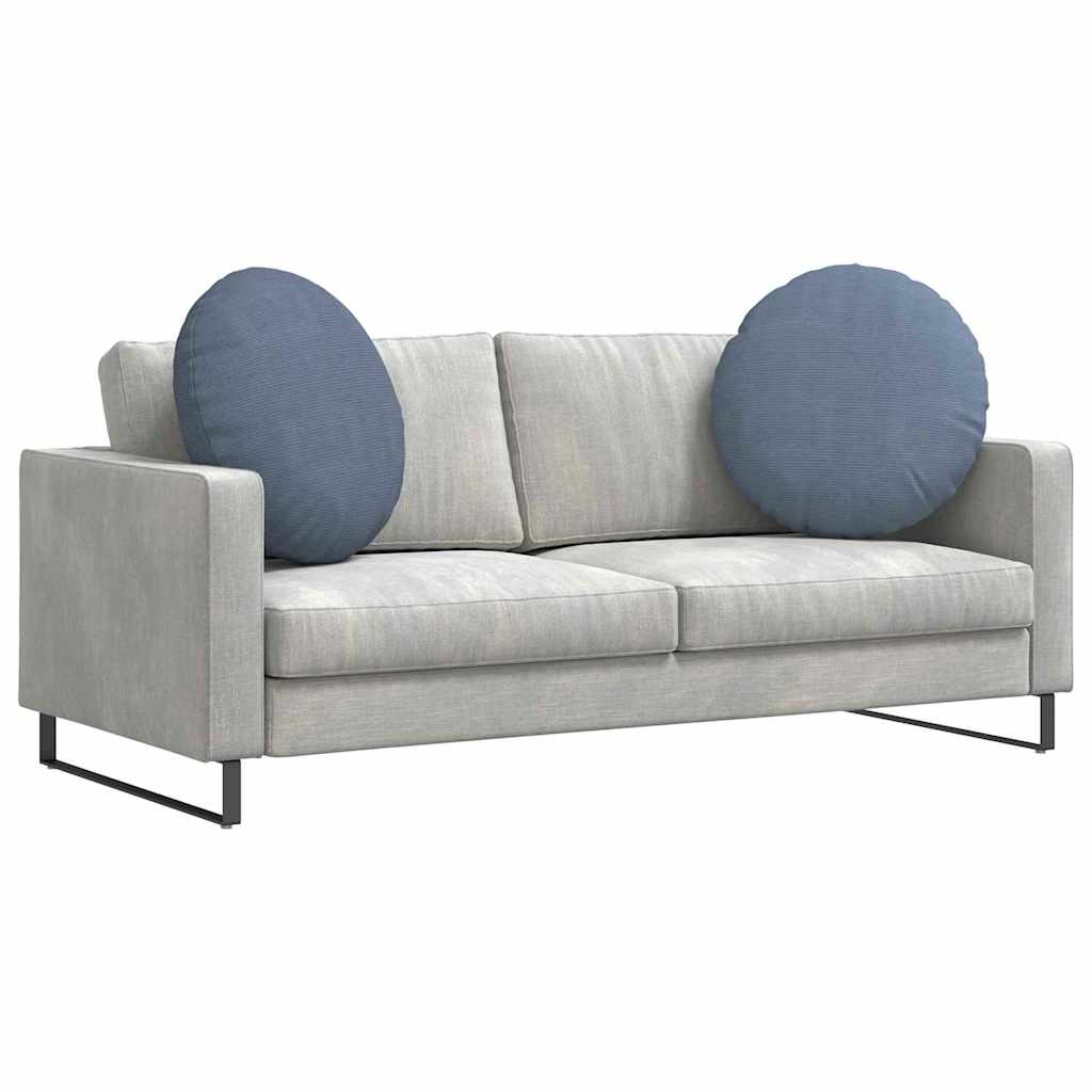 Sitzkissen 2 pcs Blau Ø 80 cm Cordstoff