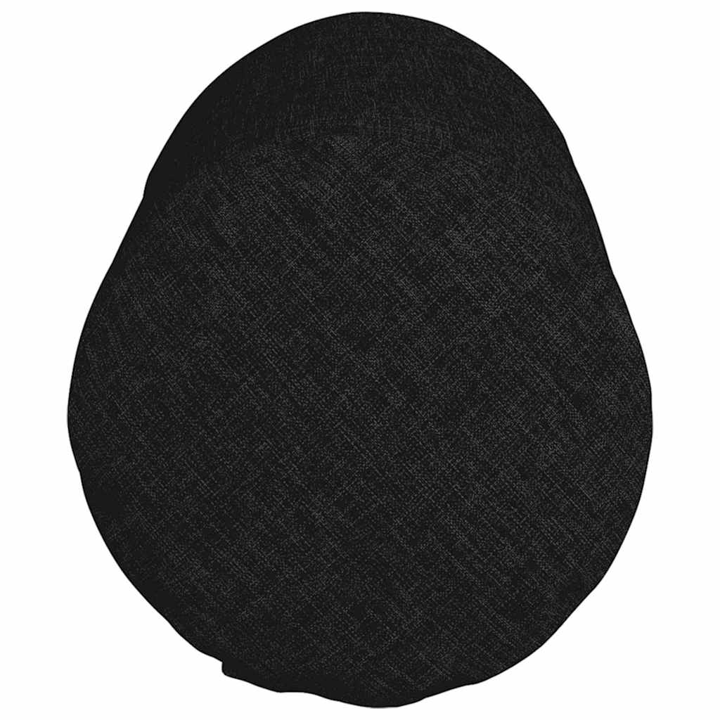 Bolsterkissen 2 Stück Schwarz Ø 15 x 40 cm Stoff