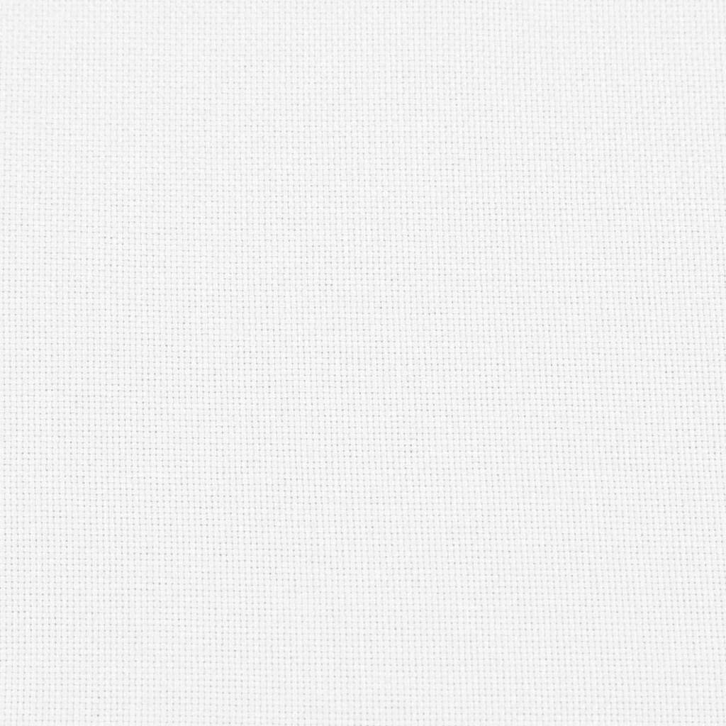 Bolsterkissen 2 Stück Weiß Ø 15 x 40 cm Stoff