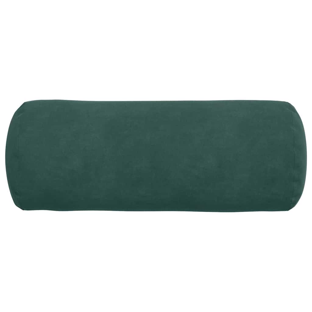 Bolsterkissen 2 Stück Dunkelgrün Ø 15 x 40 cm Cordstoff