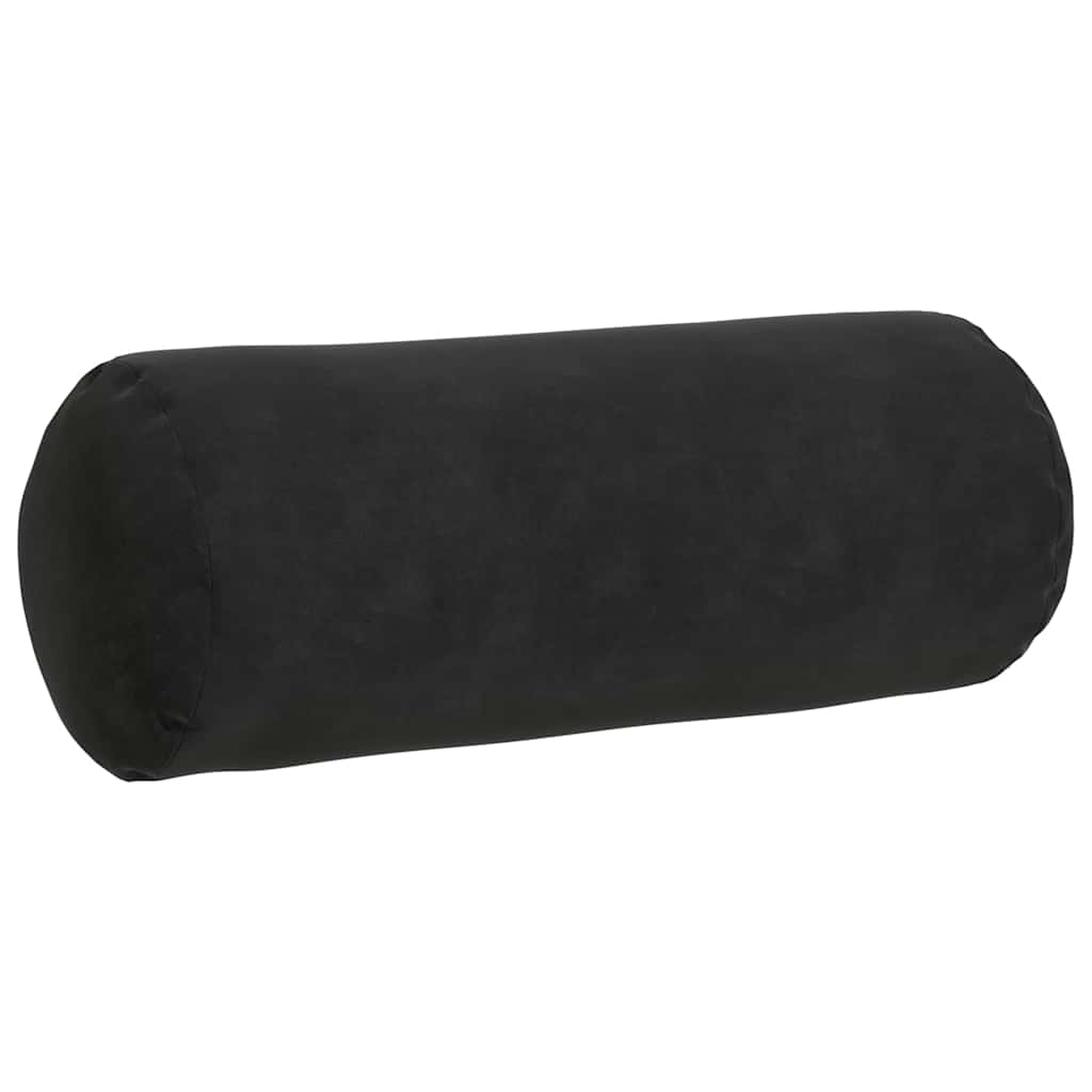 Bolsterkissen 2 Stück Schwarz Ø 15 x 40 cm Cordstoff