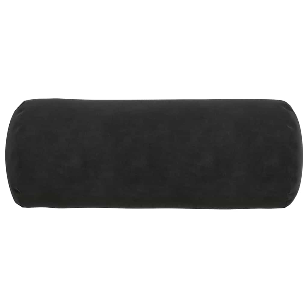 Bolsterkissen 2 Stück Schwarz Ø 15 x 40 cm Cordstoff