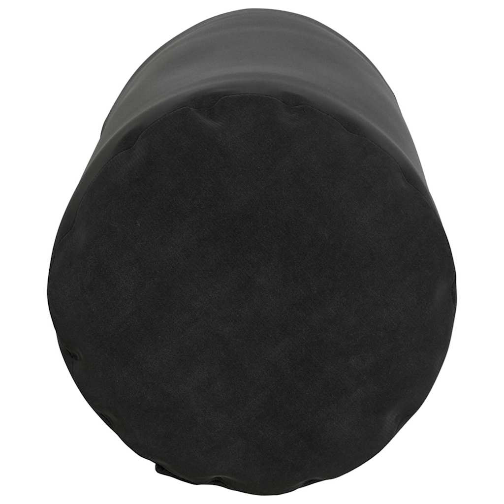 Bolsterkissen 2 Stück Schwarz Ø 15 x 40 cm Cordstoff