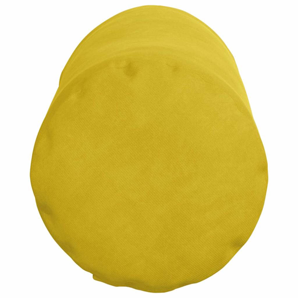 Bolsterkissen 2 Stück Gelb Ø 15 x 40 cm Cordstoff