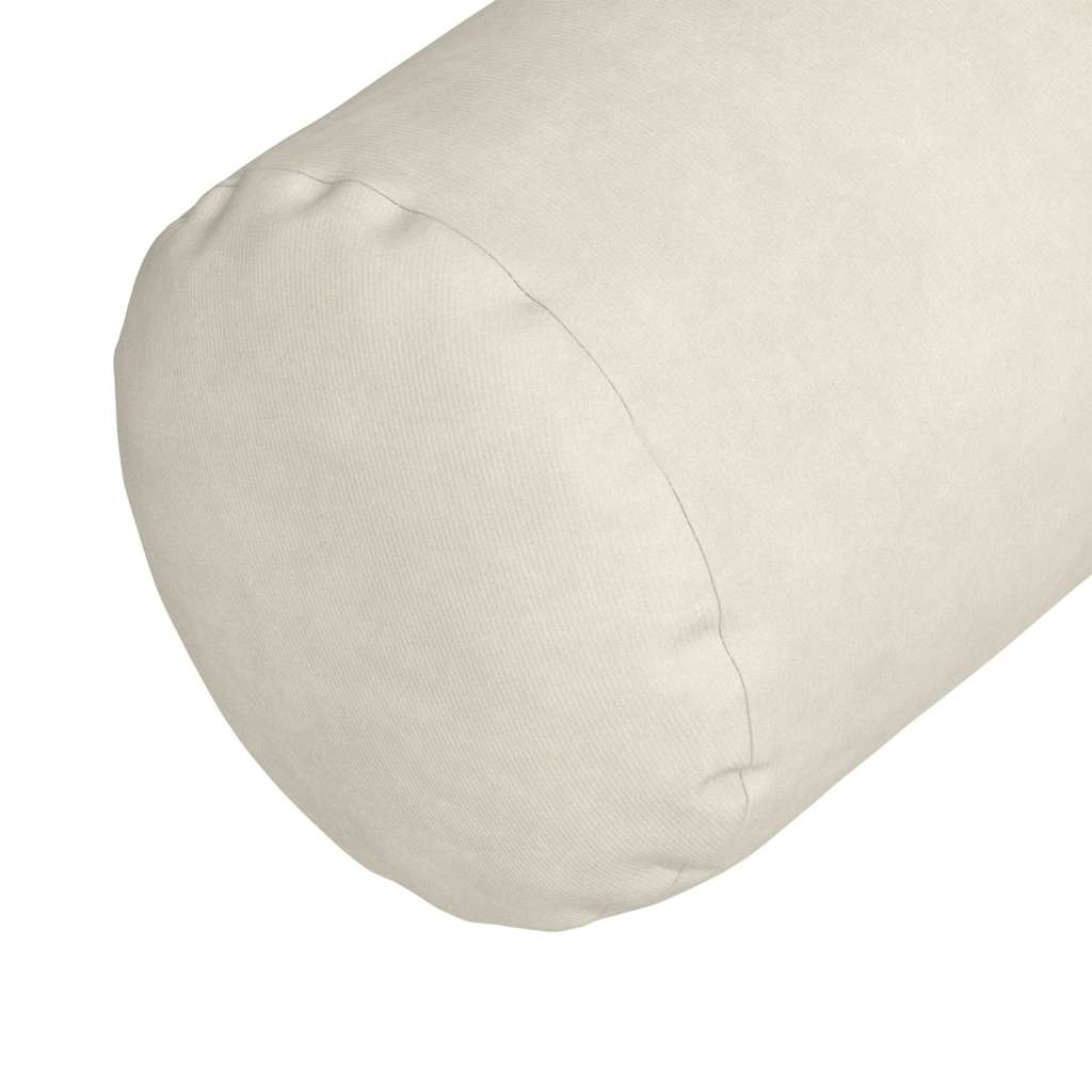 Bolsterkissen 2 Stück Creme Ø 15 x 40 cm Cordstoff
