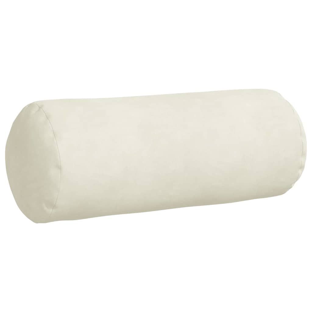 Bolsterkissen 2 Stück Creme Ø 15 x 40 cm Cordstoff