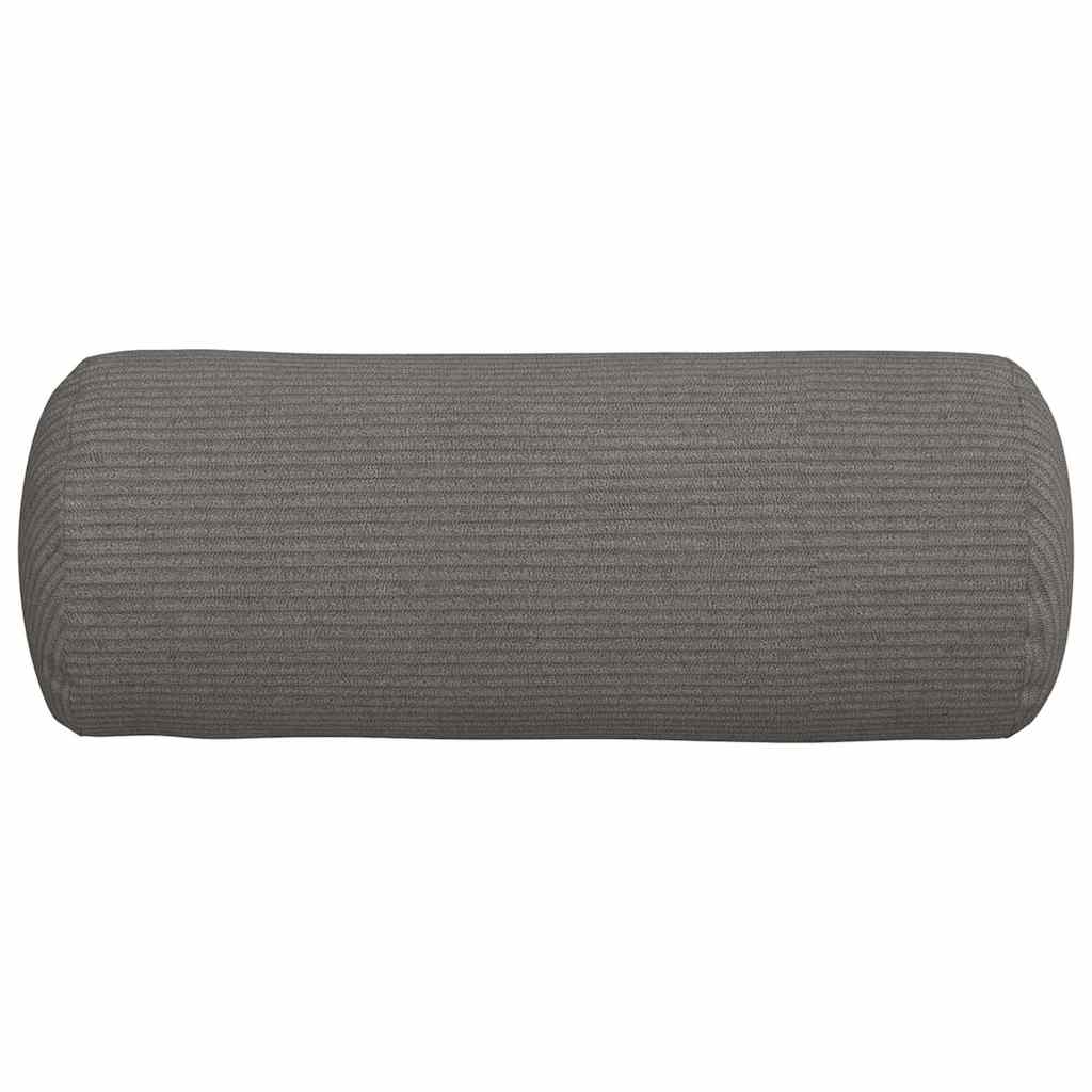 Bolsterkissen 2 pcs Hellgrau Ø 15 x 40 cm Cordstoff
