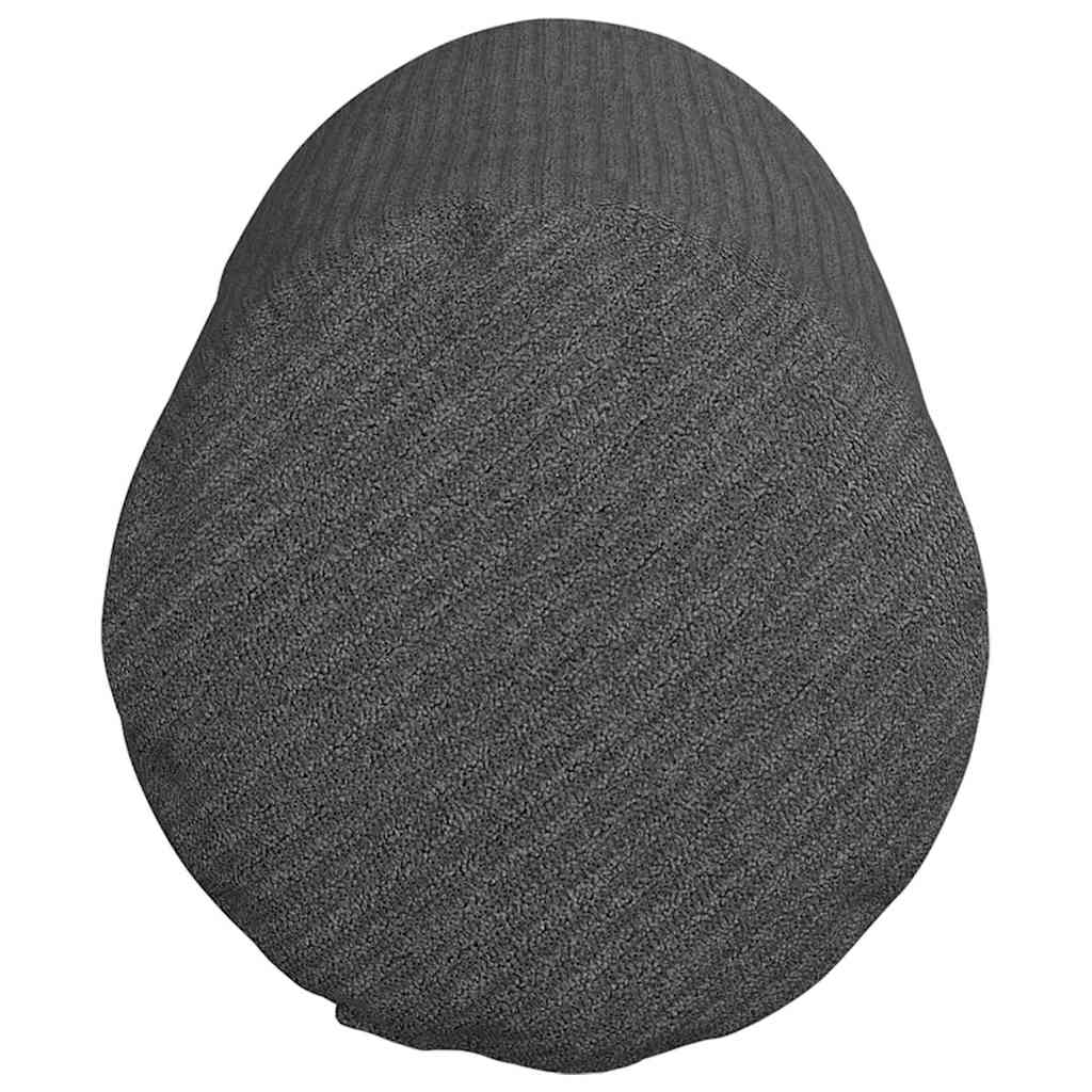 Bolsterkissen 2 Stück Dunkelgrau Ø 15 x 40 cm Cordstoff