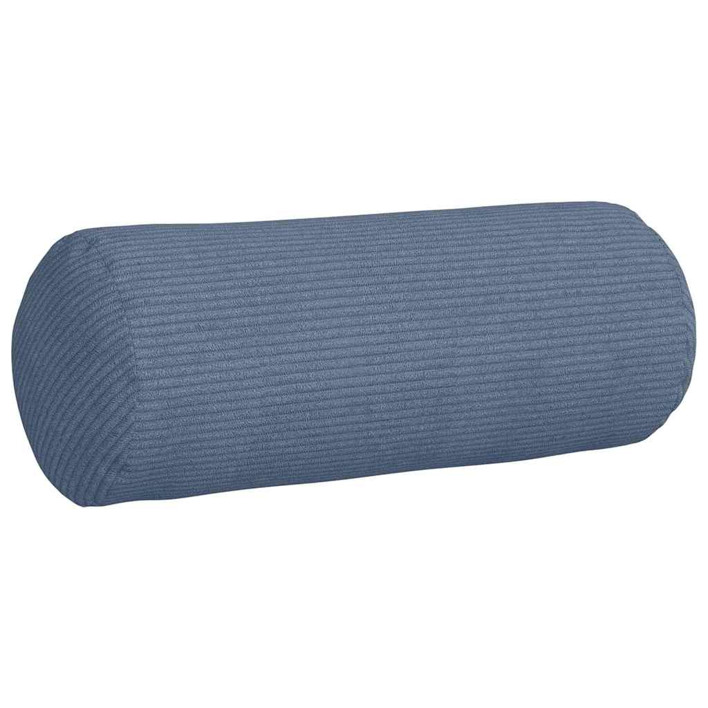 Bolsterkissen 2 Stück Blau Ø 15 x 40 cm Cordstoff