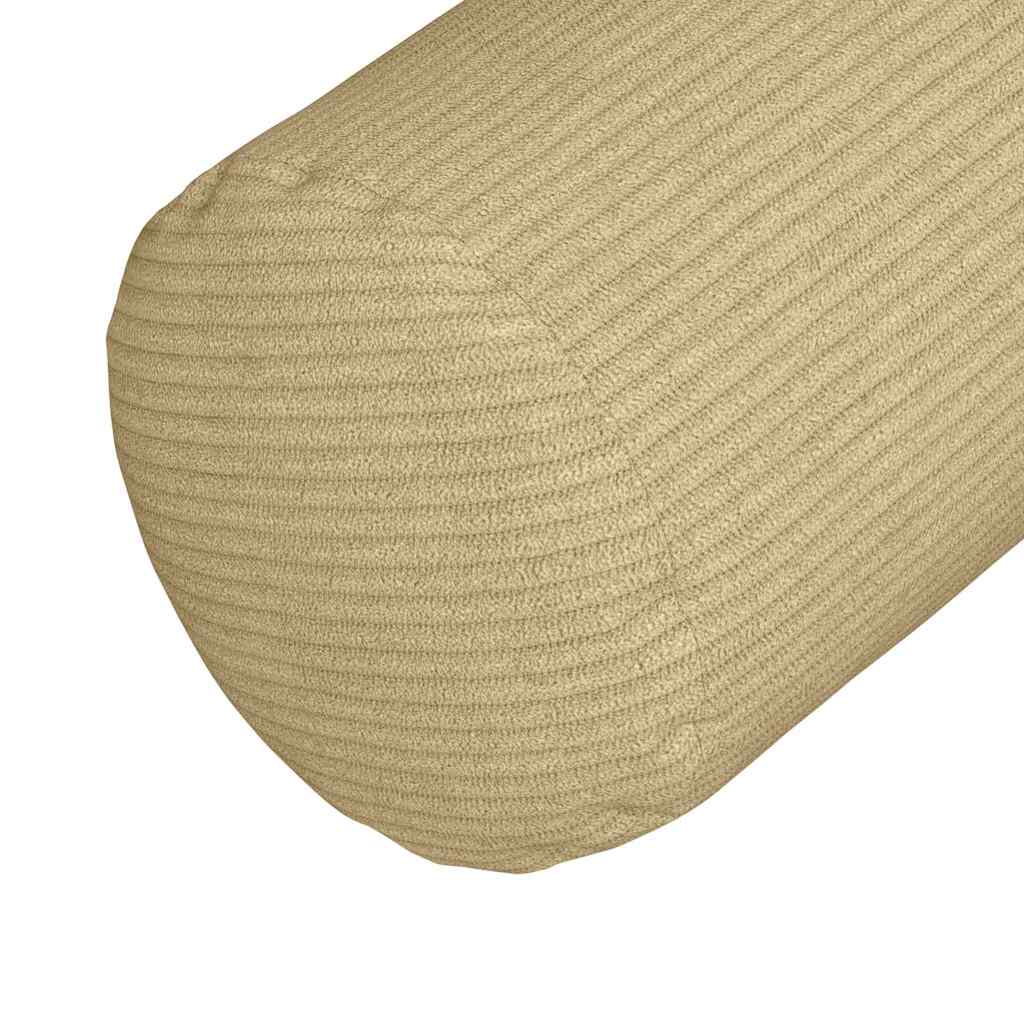 Bolsterkissen 2 Stück Grau-Grün Ø 15 x 40 cm Cordstoff