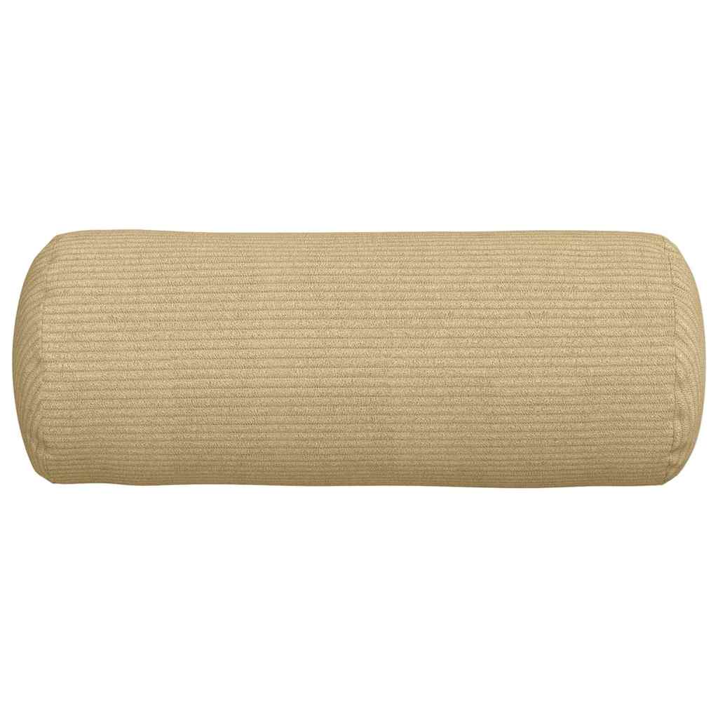 Bolsterkissen 2 Stück Grau-Grün Ø 15 x 40 cm Cordstoff