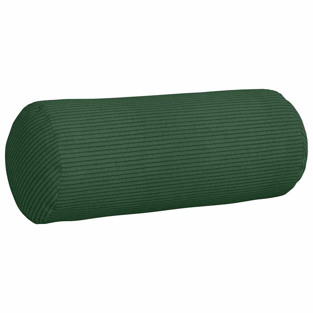 Bolsterkissen 2 Stück Dunkelgrün Ø 15 x 40 cm Cordstoff