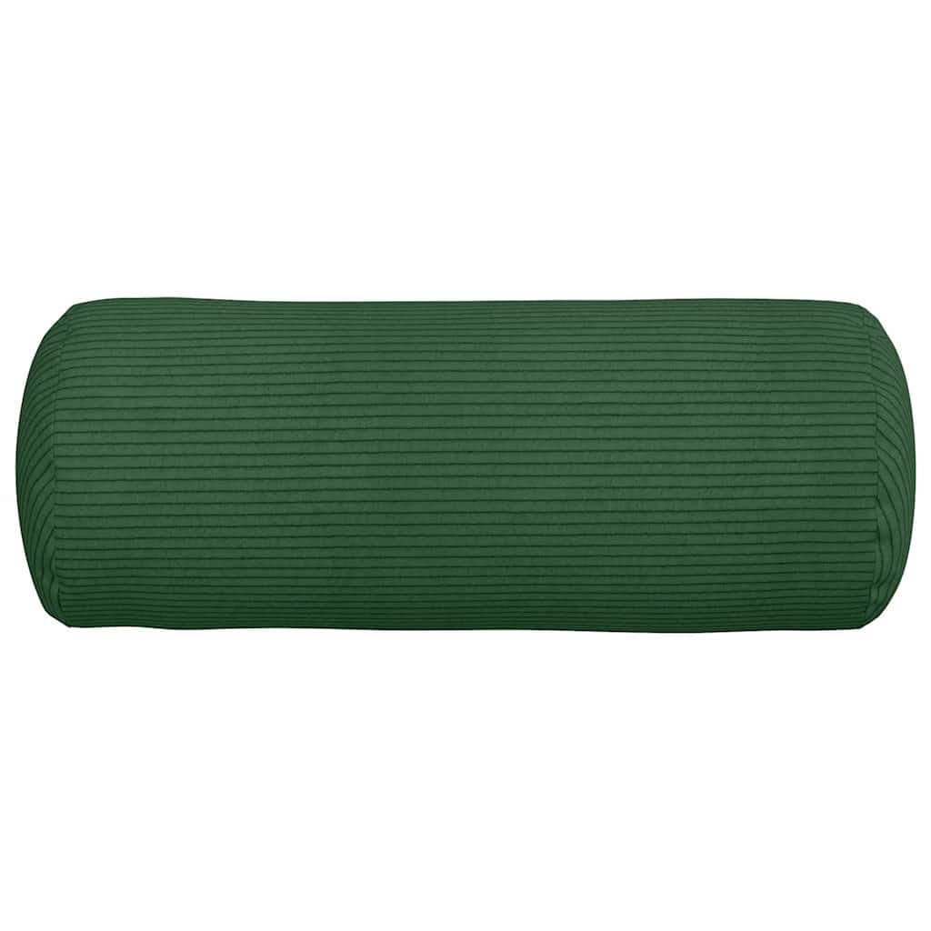 Bolsterkissen 2 Stück Dunkelgrün Ø 15 x 40 cm Cordstoff