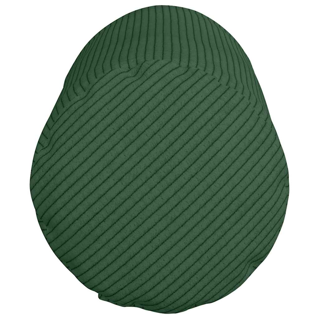 Bolsterkissen 2 Stück Dunkelgrün Ø 15 x 40 cm Cordstoff