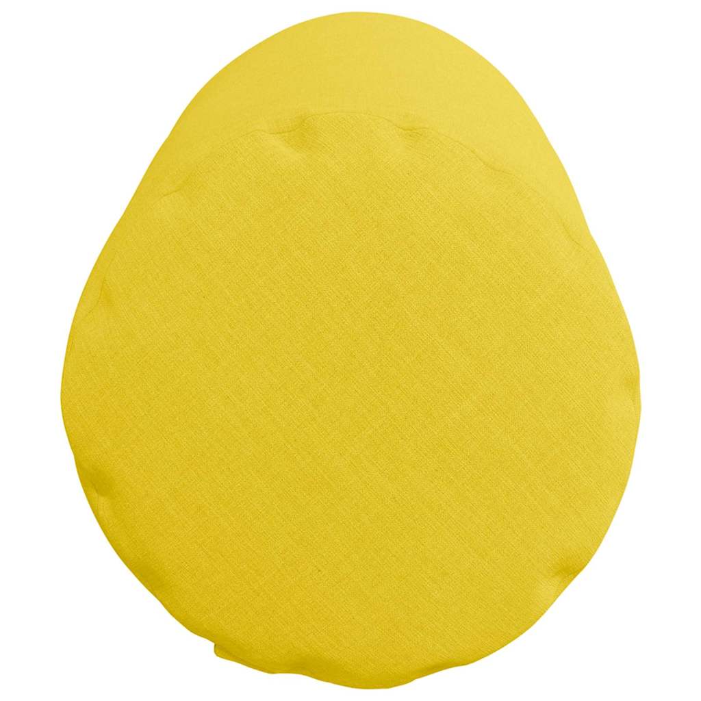 Bolsterkissen 2 Stück Helles Gelb Ø 25 x 70 cm Stoff