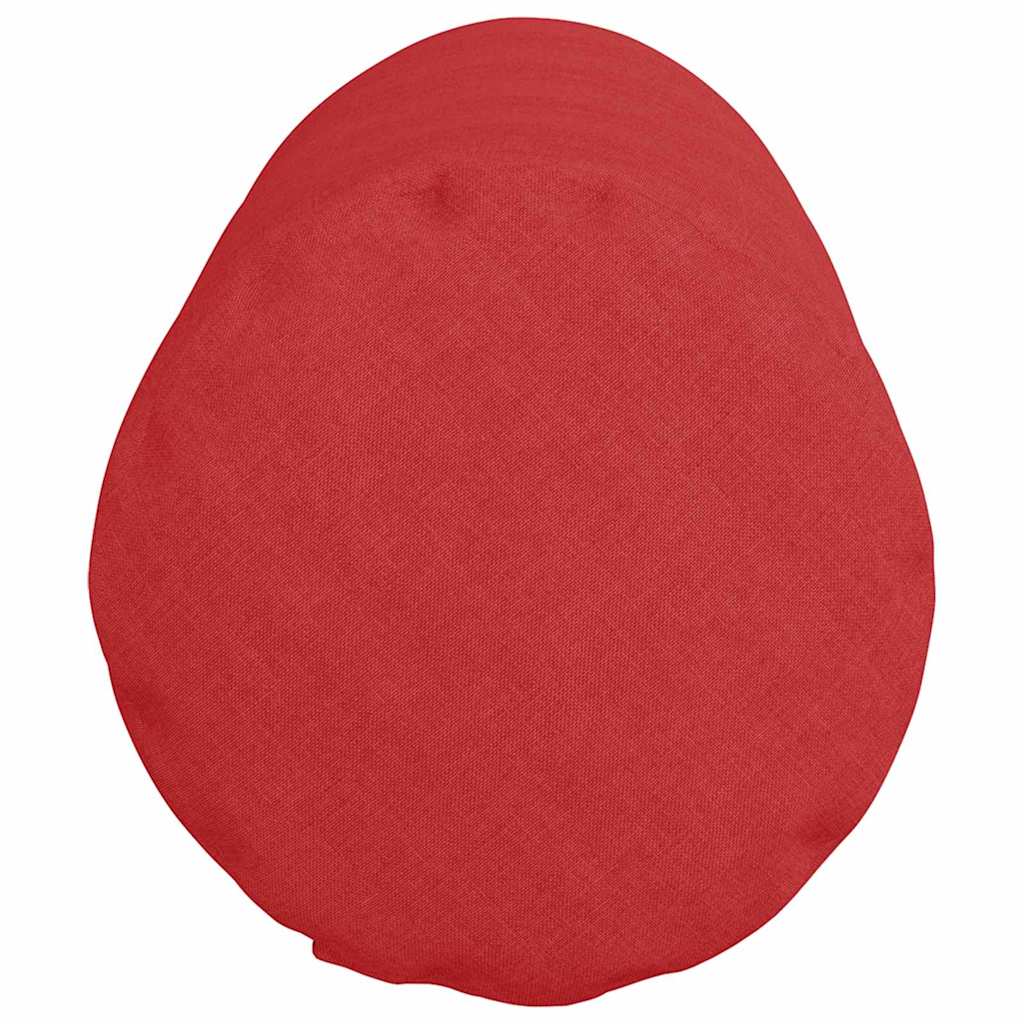 Bolsterkissen 2 Stück Rot Ø 25 x 70 cm Stoff