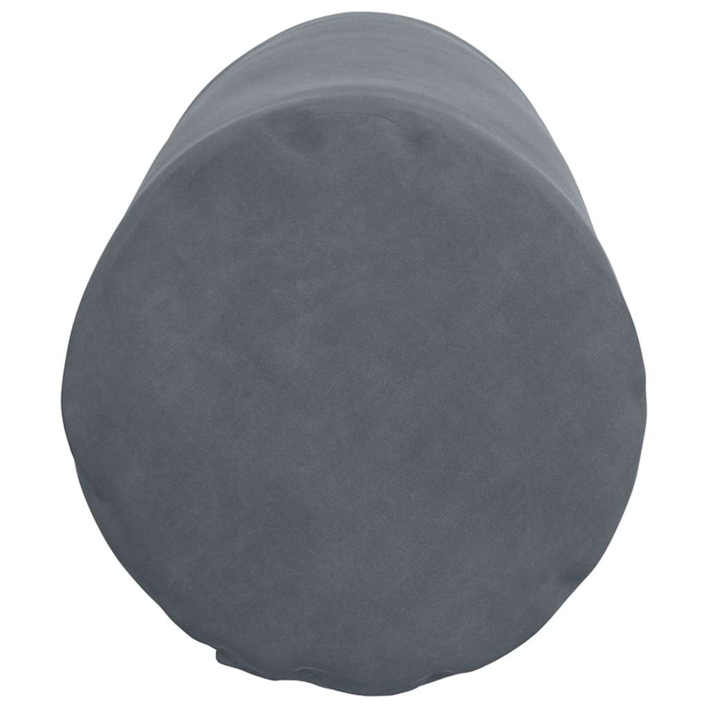 Bolsterkissen 2 Stück Dunkelgrau Ø 25 x 70 cm Cordstoff