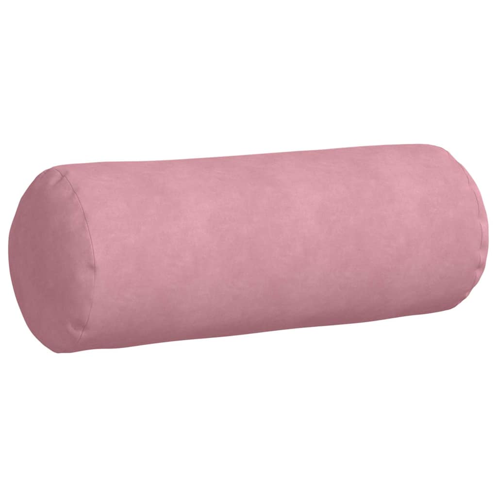 Bolsterkissen 2 Stück Rosa Ø 25 x 70 cm Cordstoff
