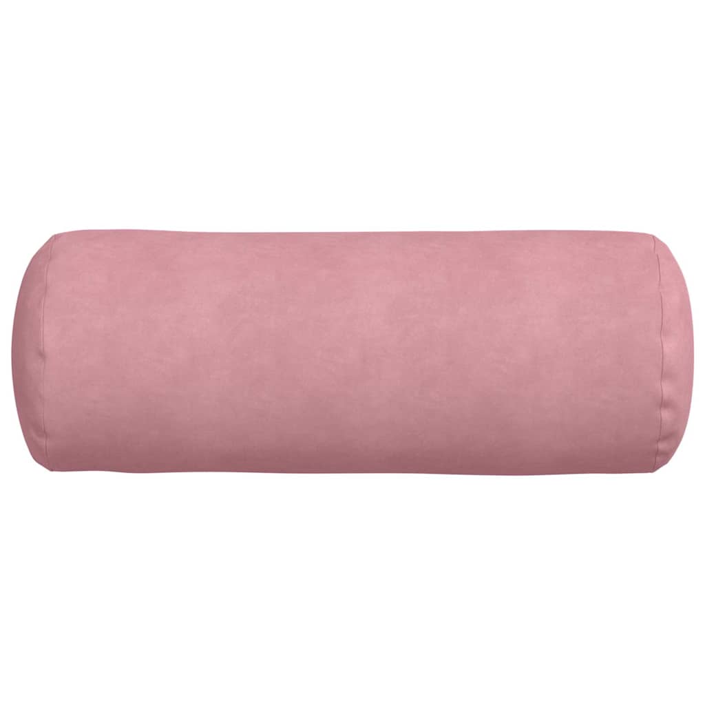 Bolsterkissen 2 Stück Rosa Ø 25 x 70 cm Cordstoff