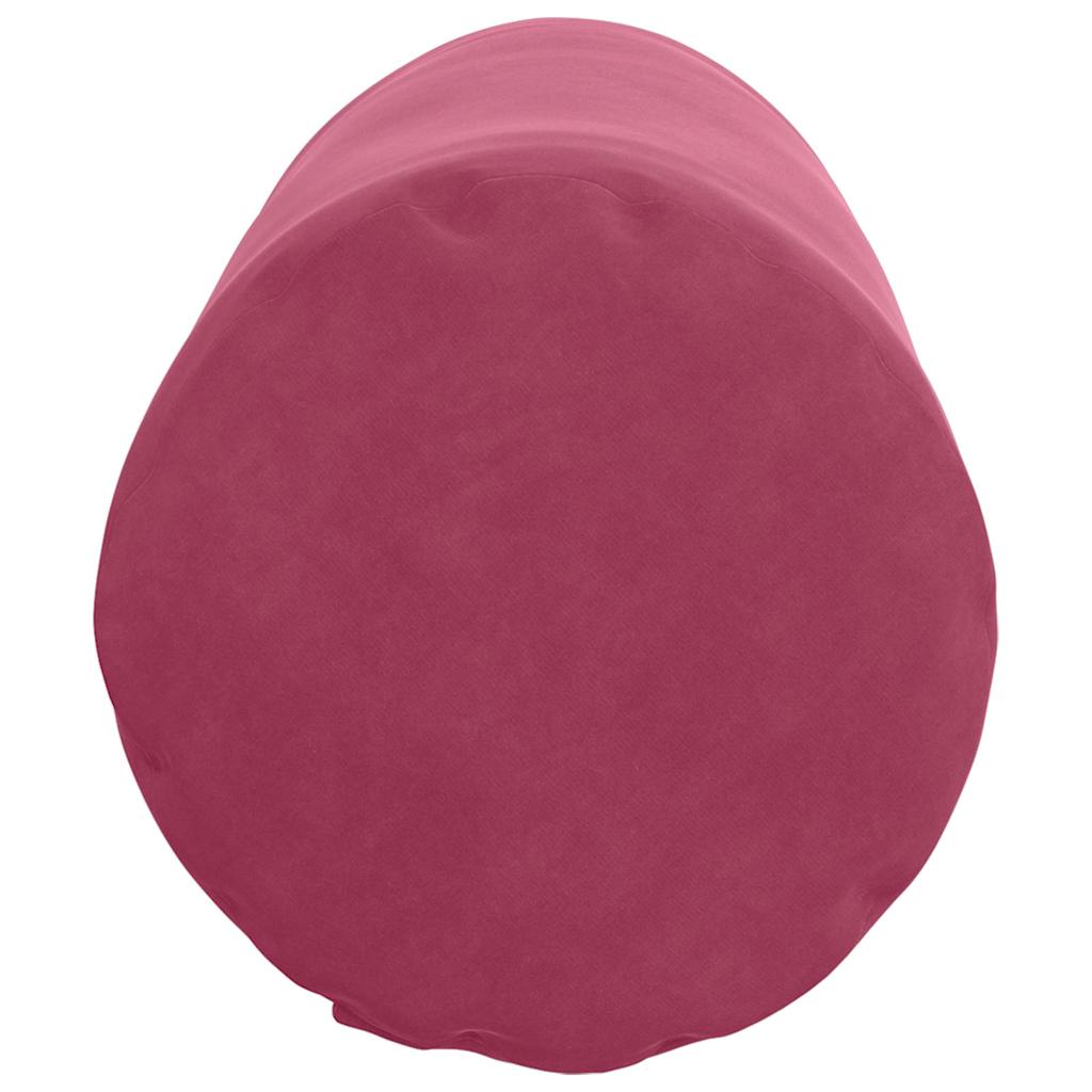 Bolsterkissen 2 Stück Weinrot Ø 25 x 70 cm Cordstoff