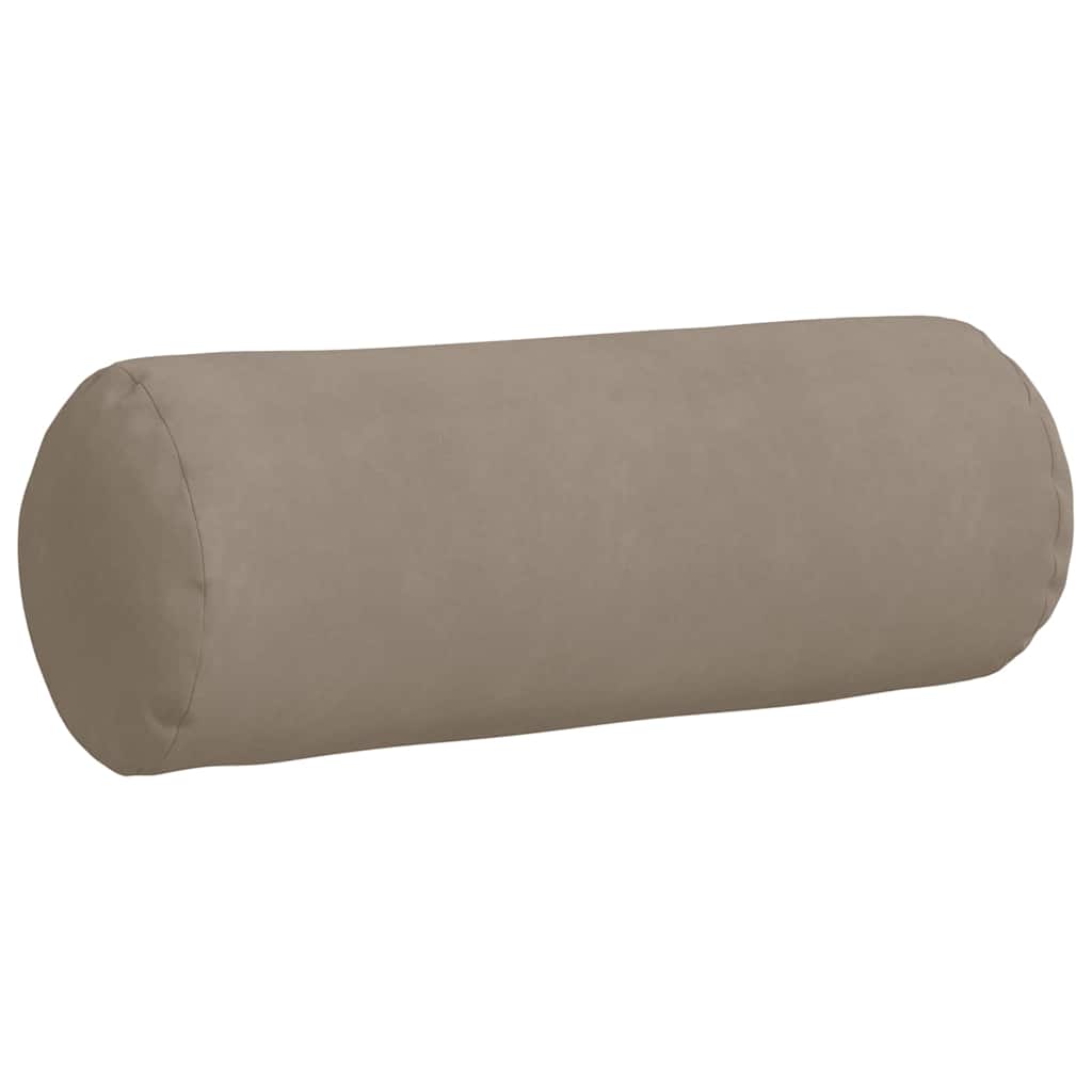 Bolsterkissen 2 Stück Taupe Ø 25 x 70 cm Mikrofaserstoff