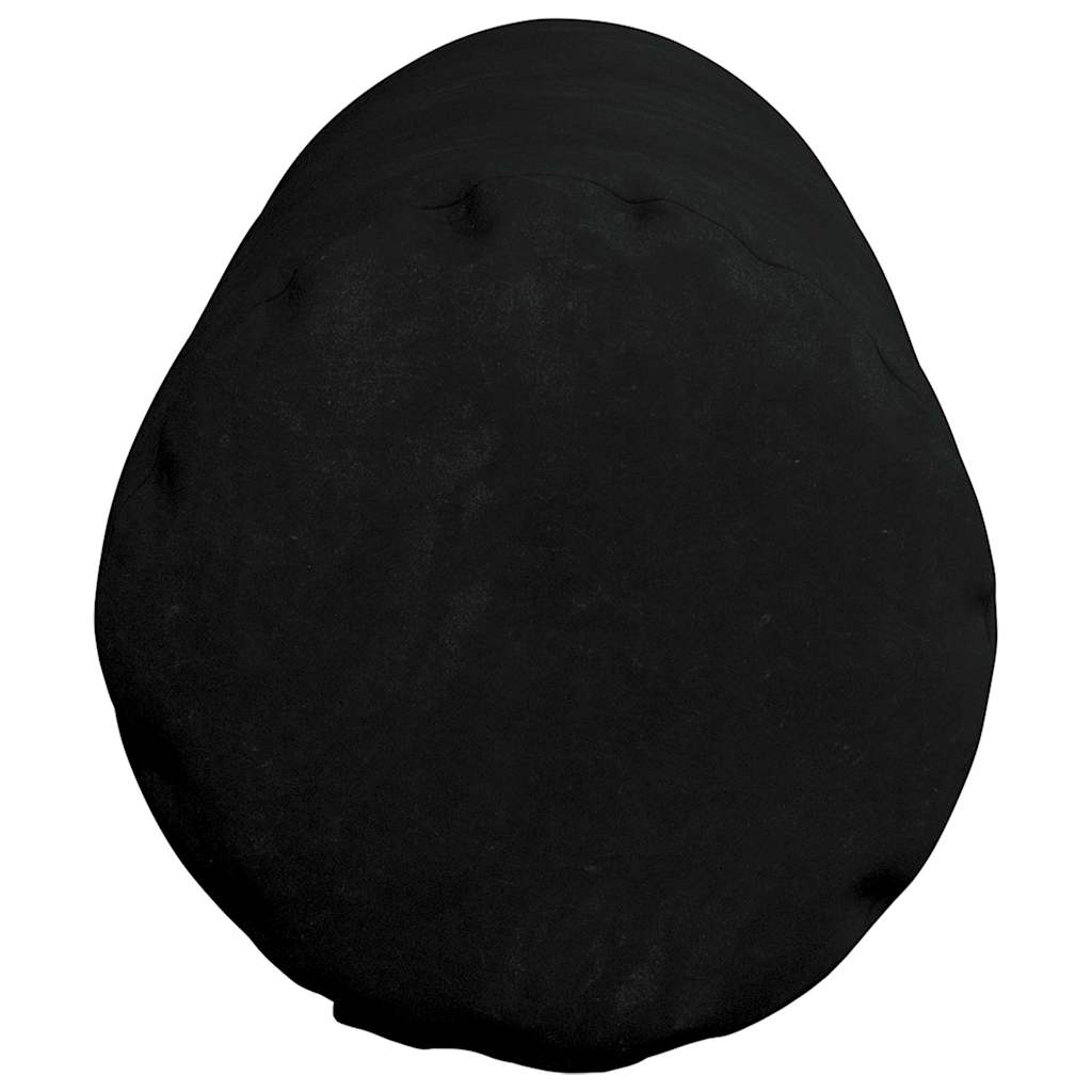 Bolsterkissen 2 Stück Schwarz Ø 25 x 70 cm Mikrofaserstoff