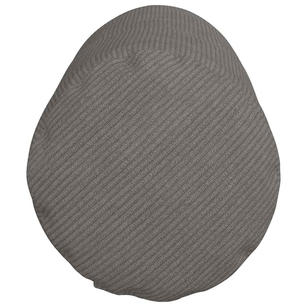 Bolsterkissen 2 Stück Hellgrau Ø 25 x 70 cm Cordstoff