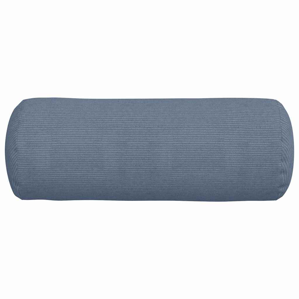Bolsterkissen 2 Stück Blau Ø 25 x 70 cm Cordstoff