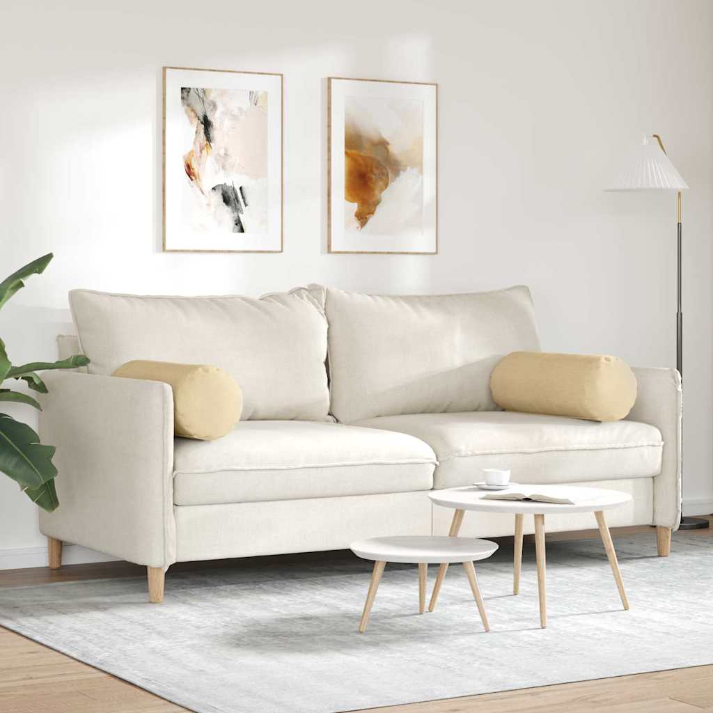 Bolsterkissen 2 Stück Grau-Grün Ø 25 x 70 cm Cordstoff