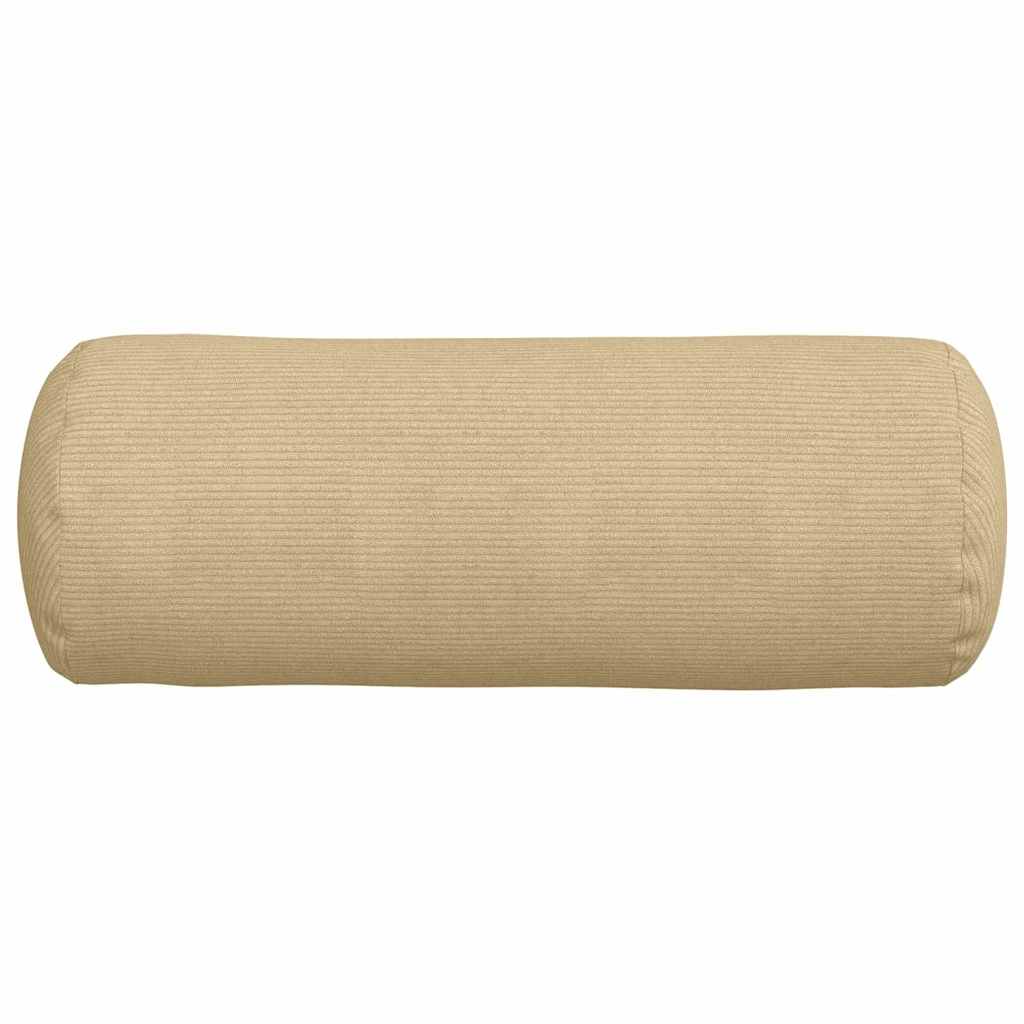 Bolsterkissen 2 Stück Grau-Grün Ø 25 x 70 cm Cordstoff
