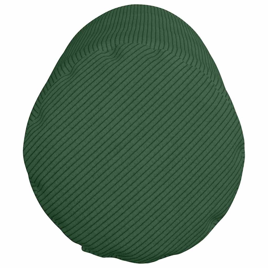 Bolsterkissen 2 Stück Dunkelgrün Ø 25 x 70 cm Cordstoff