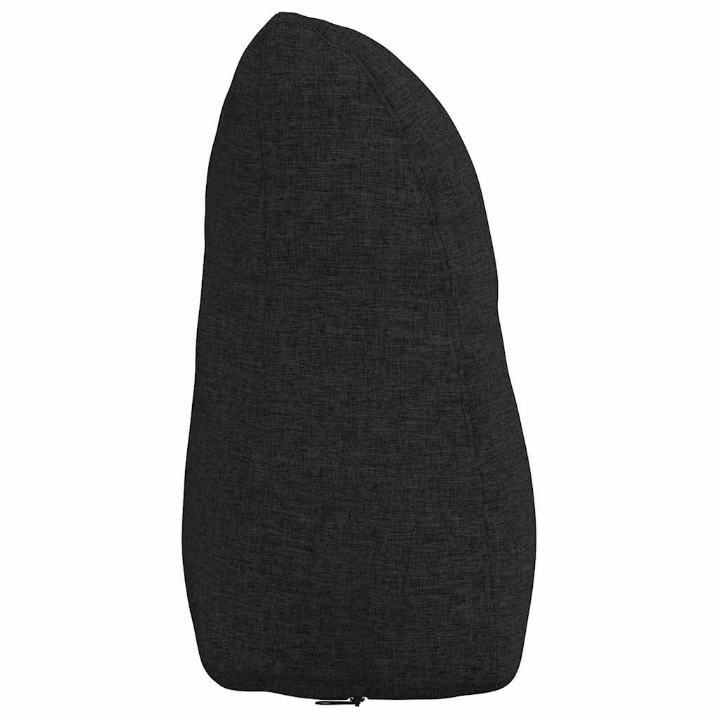 Rücken Kissen Schwarz 45 x 24 x 50 cm Stoff