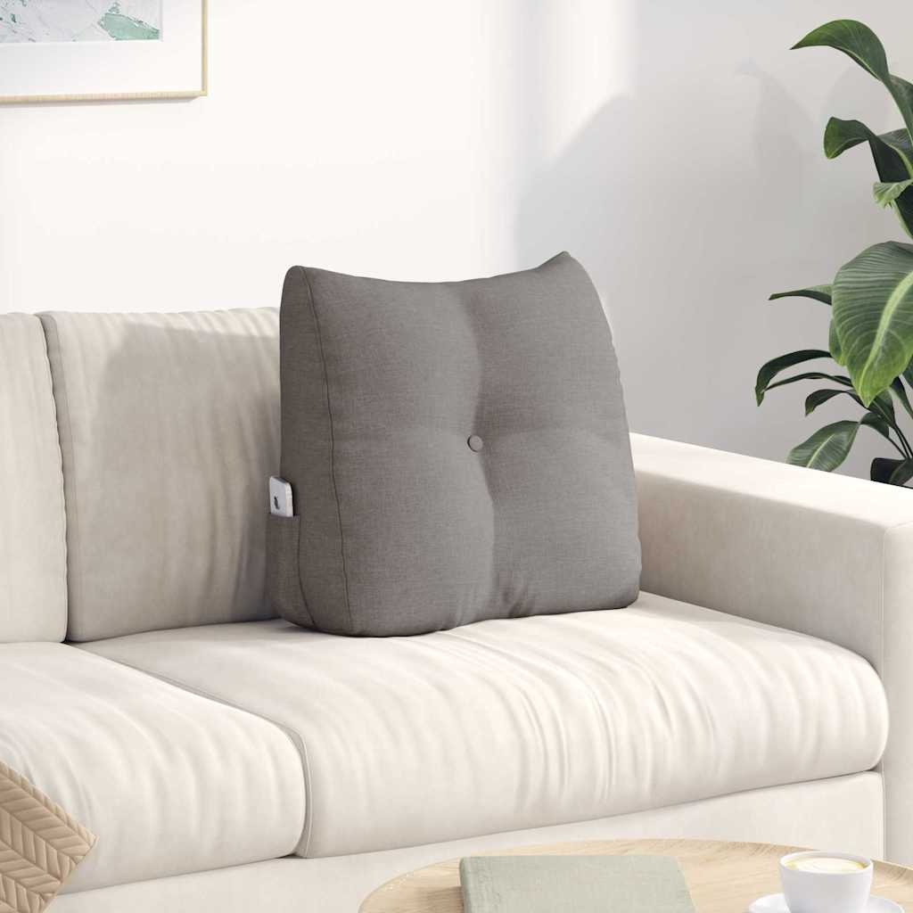 Rücken Kissen Taupe 45 x 24 x 50 cm Stoff