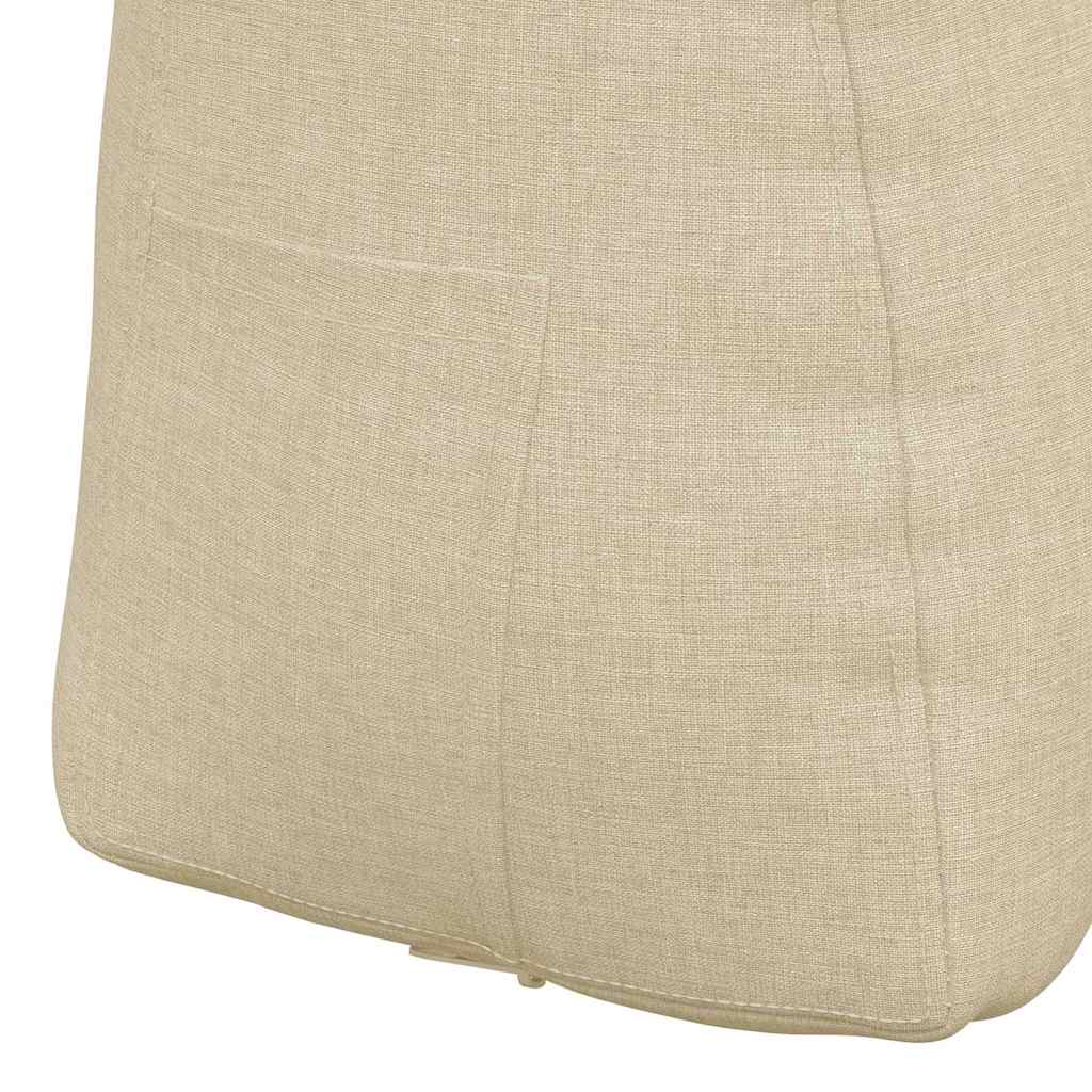 Rücken Kissen Creme 45 x 24 x 50 cm Stoff