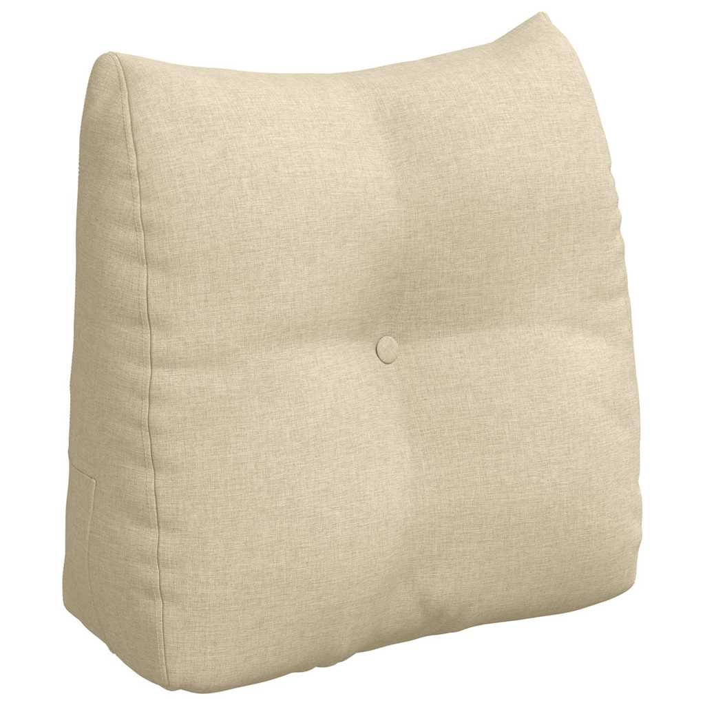 Rücken Kissen Creme 45 x 24 x 50 cm Stoff