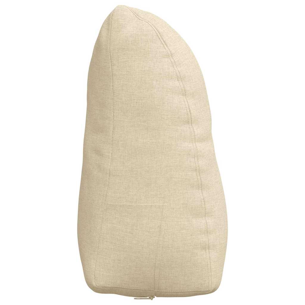 Rücken Kissen Creme 45 x 24 x 50 cm Stoff