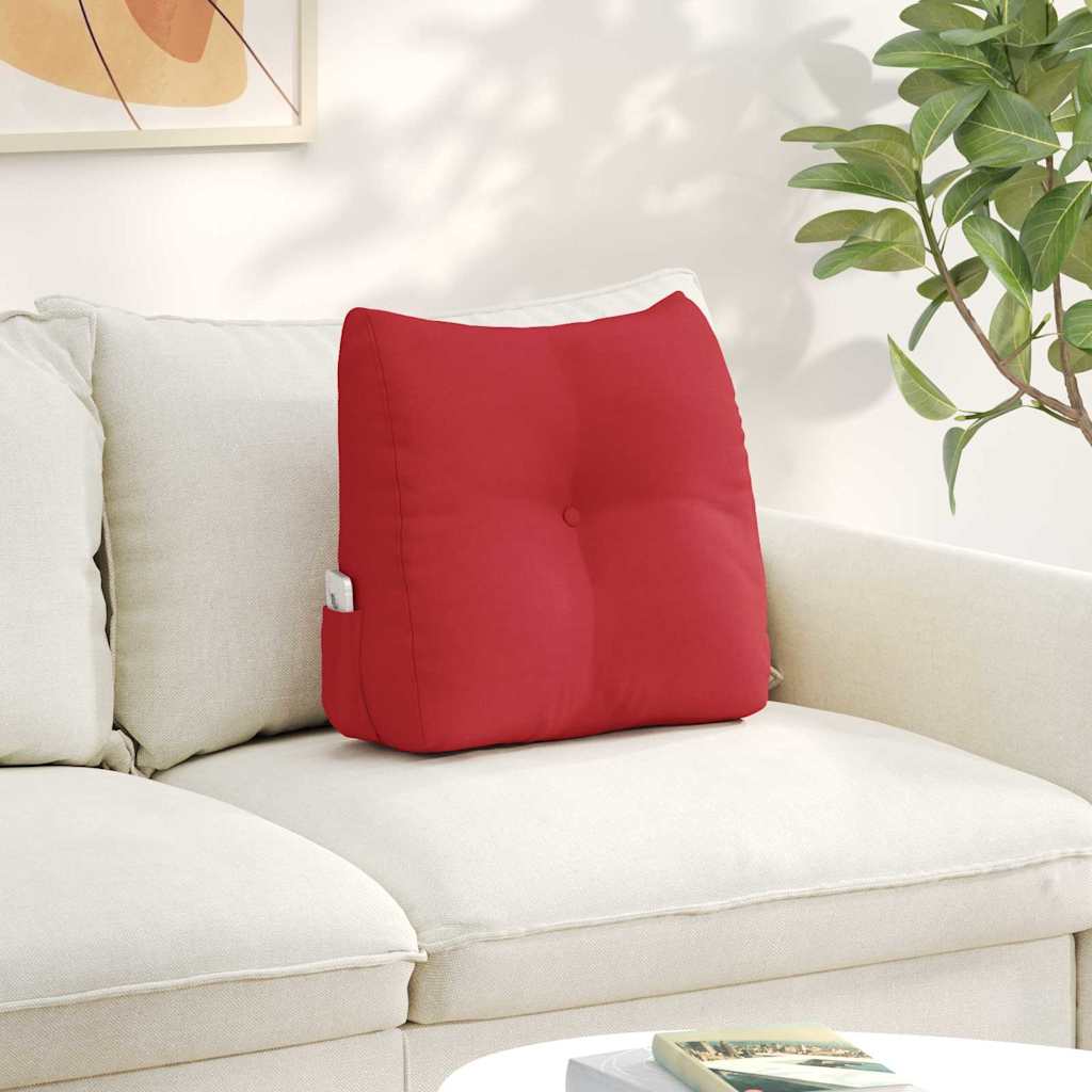 Rücken Kissen Rot 45 x 24 x 50 cm Stoff