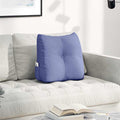 Rücken Kissen Jeans blau 45 x 24 x 50 cm Stoff