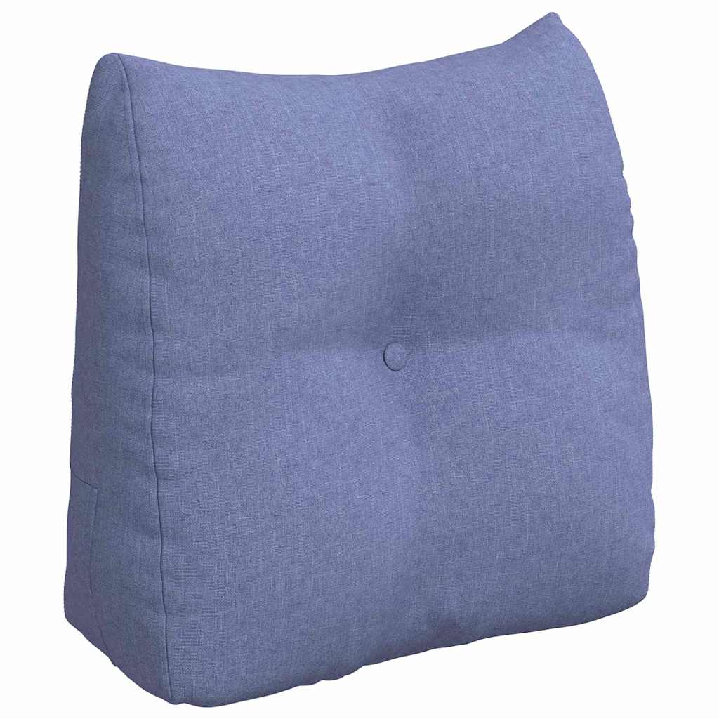 Rücken Kissen Jeans blau 45 x 24 x 50 cm Stoff