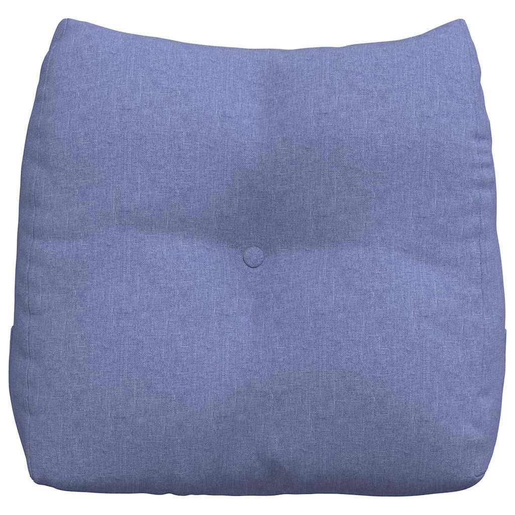 Rücken Kissen Jeans blau 45 x 24 x 50 cm Stoff