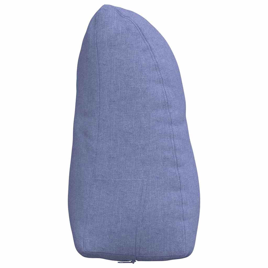 Rücken Kissen Jeans blau 45 x 24 x 50 cm Stoff