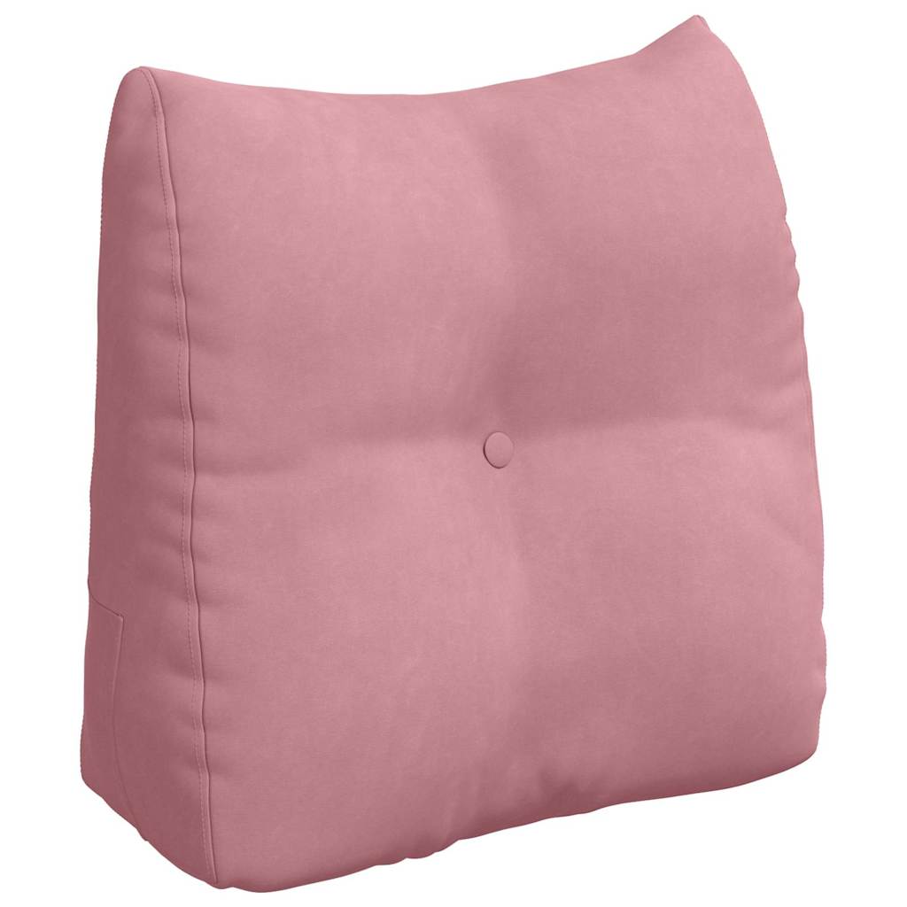 Rückenkissen Rosa 45 x 24 x 50 cm Samt