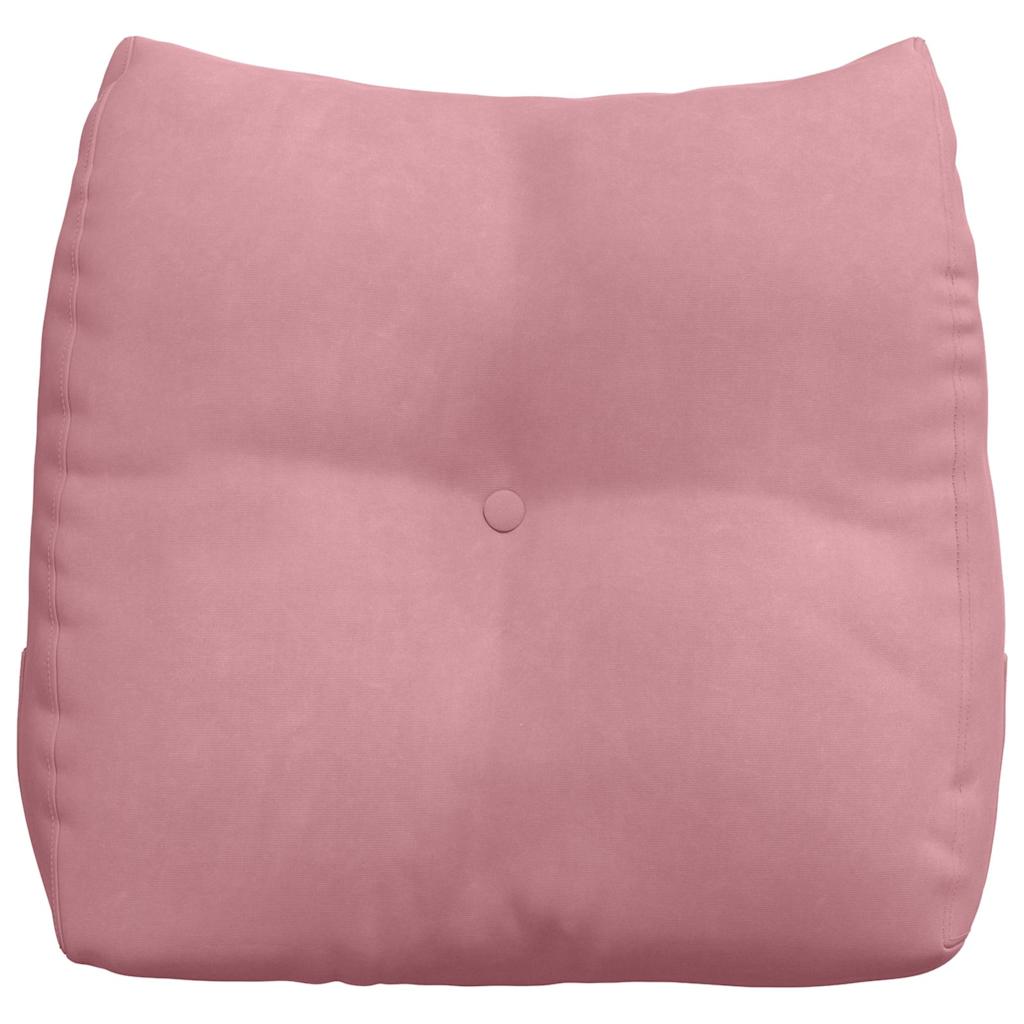 Rückenkissen Rosa 45 x 24 x 50 cm Samt