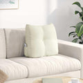 Rücken Kissen Creme 45 x 24 x 50 cm Samt