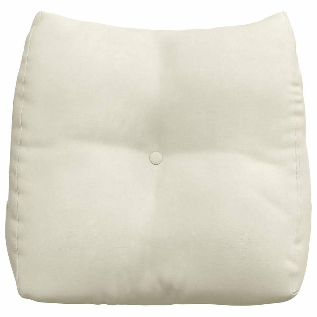 Rücken Kissen Creme 45 x 24 x 50 cm Samt