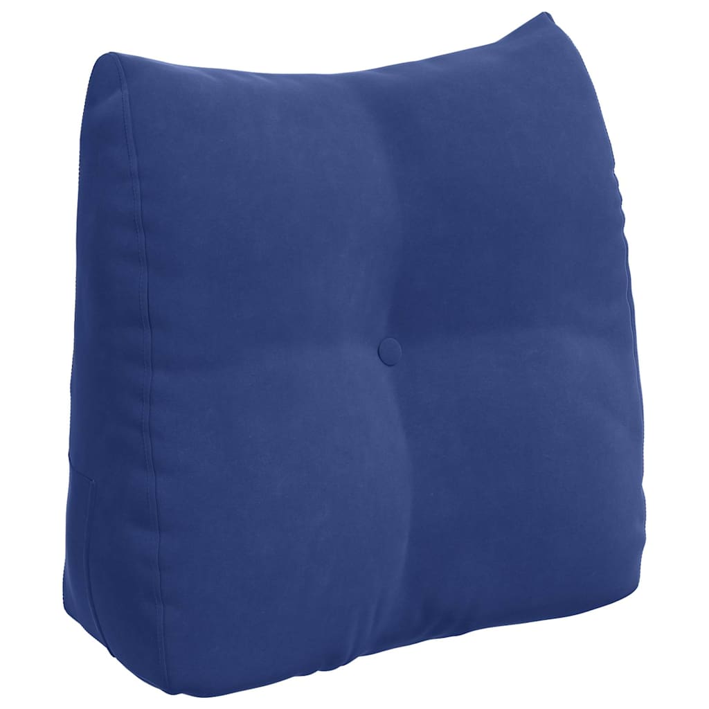 Rückenkissen Polizeiblau 45 x 24 x 50 cm Samt